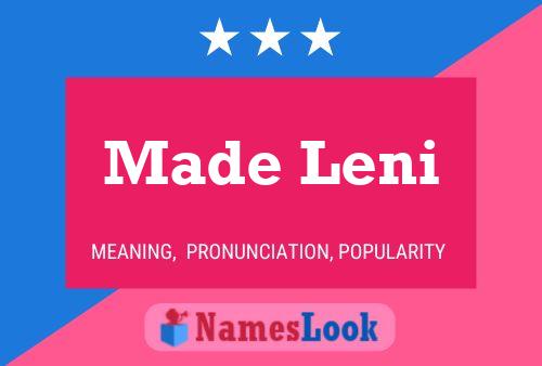 Постер имени Made Leni