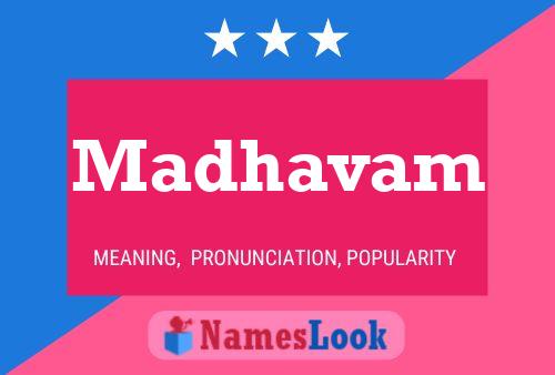 Постер имени Madhavam