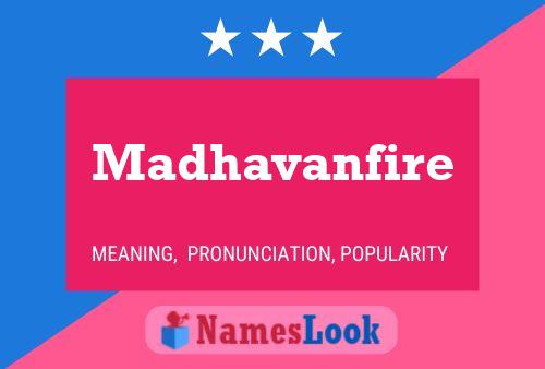 Постер имени Madhavanfire