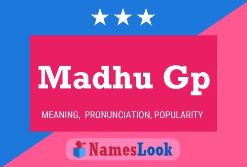 Постер имени Madhu Gp