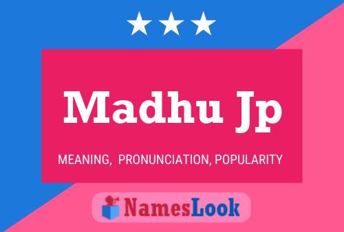 Постер имени Madhu Jp