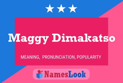 Постер имени Maggy Dimakatso