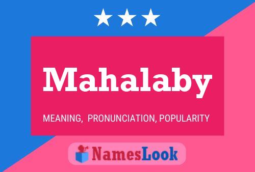 Постер имени Mahalaby