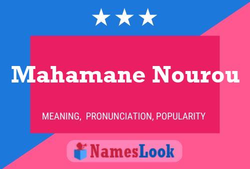 Постер имени Mahamane Nourou