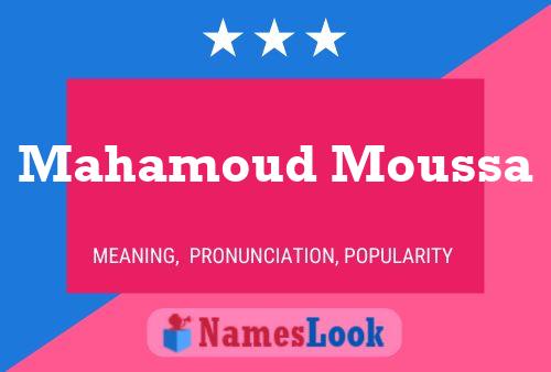 Постер имени Mahamoud Moussa