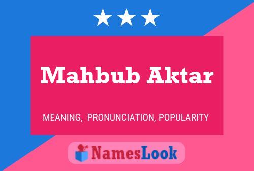 Постер имени Mahbub Aktar