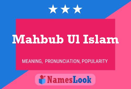 Постер имени Mahbub Ul Islam