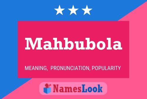 Постер имени Mahbubola