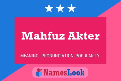 Постер имени Mahfuz Akter