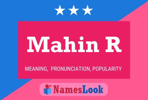 Постер имени Mahin R