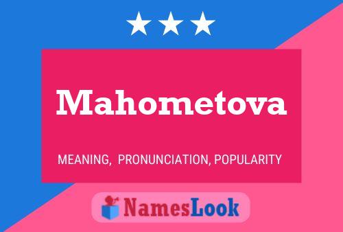 Постер имени Mahometova