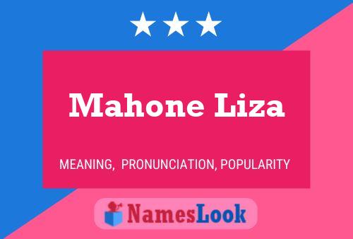 Постер имени Mahone Liza