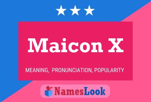 Постер имени Maicon X