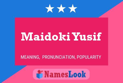 Постер имени Maidoki Yusif