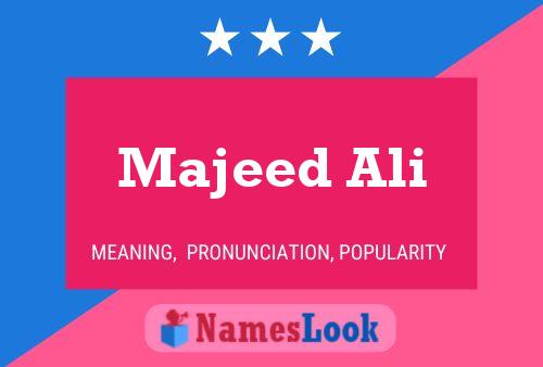 Постер имени Majeed Ali