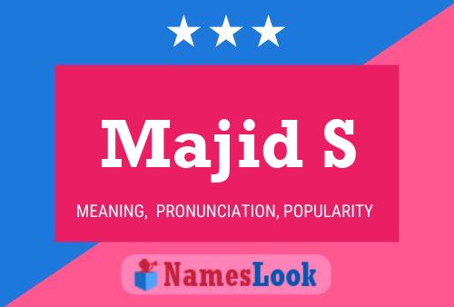 Постер имени Majid S