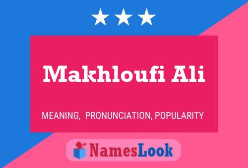 Постер имени Makhloufi Ali