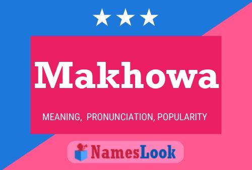 Постер имени Makhowa