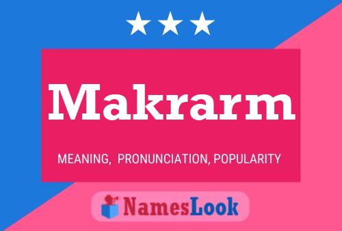 Постер имени Makrarm