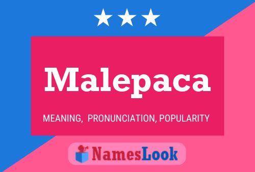 Постер имени Malepaca