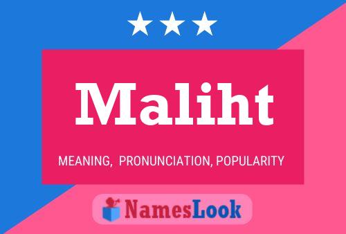 Постер имени Maliht