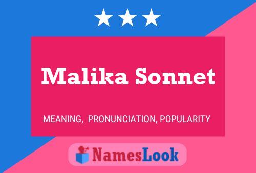 Постер имени Malika Sonnet