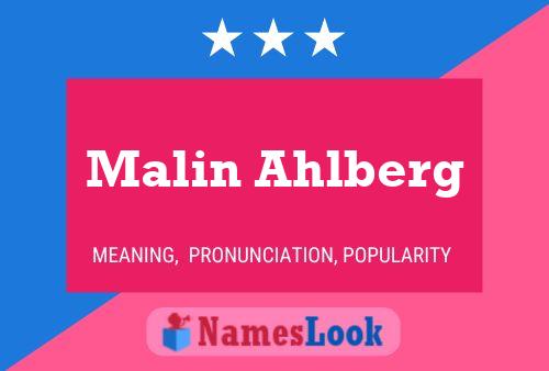 Постер имени Malin Ahlberg