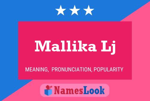 Постер имени Mallika Lj