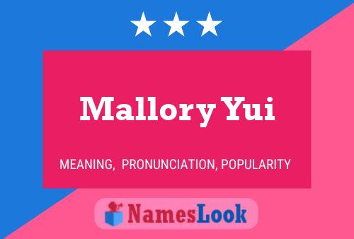 Постер имени Mallory Yui