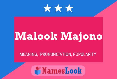 Постер имени Malook Majono