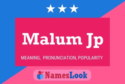 Постер имени Malum Jp