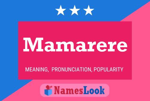 Постер имени Mamarere