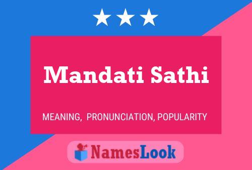 Постер имени Mandati Sathi