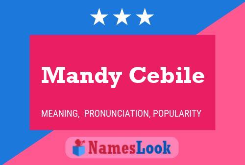 Постер имени Mandy Cebile