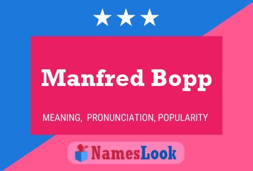 Постер имени Manfred Bopp