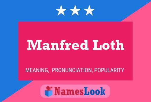 Постер имени Manfred Loth