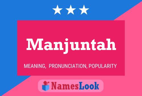 Постер имени Manjuntah