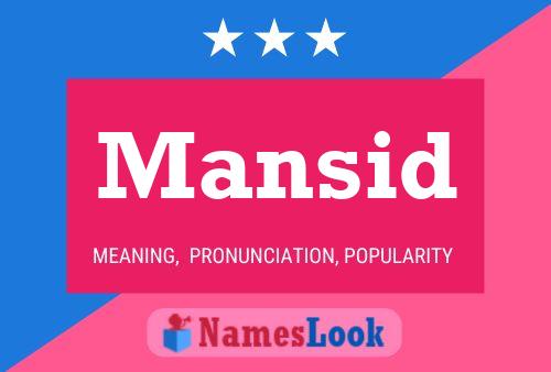 Постер имени Mansid