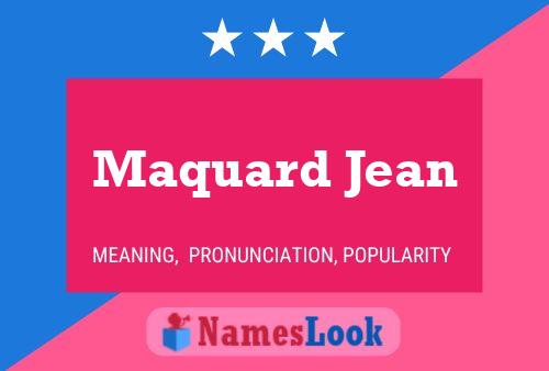 Постер имени Maquard Jean