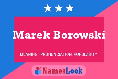 Постер имени Marek Borowski