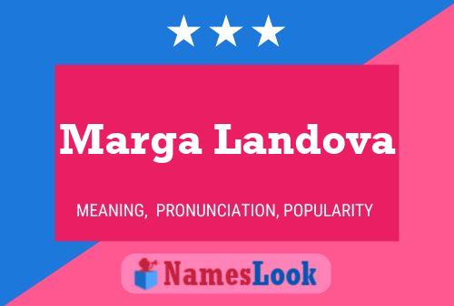 Постер имени Marga Landova