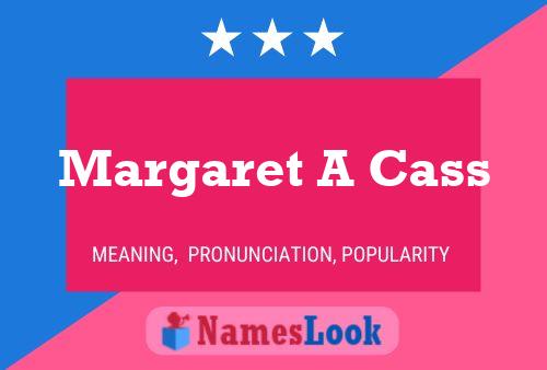 Постер имени Margaret A Cass