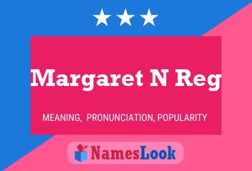 Постер имени Margaret N Reg