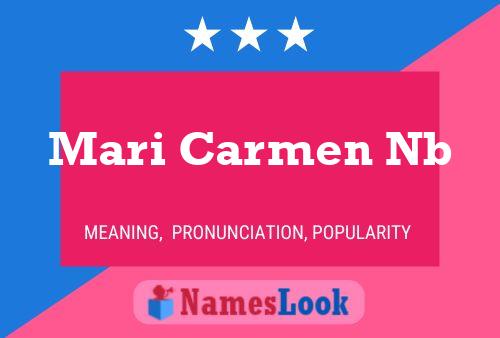 Постер имени Mari Carmen Nb