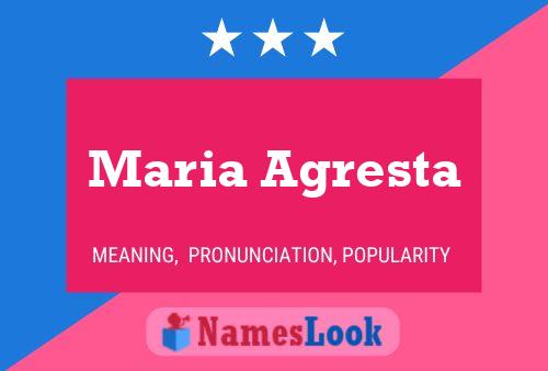 Постер имени Maria Agresta