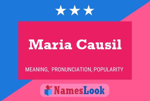 Постер имени Maria Causil