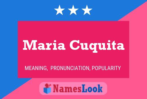 Постер имени Maria Cuquita