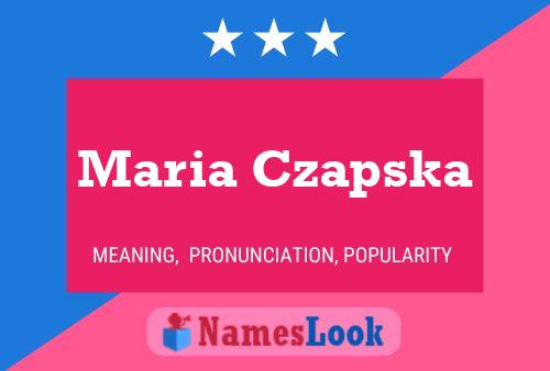 Постер имени Maria Czapska