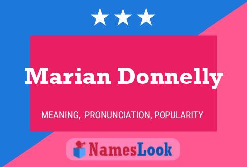 Постер имени Marian Donnelly