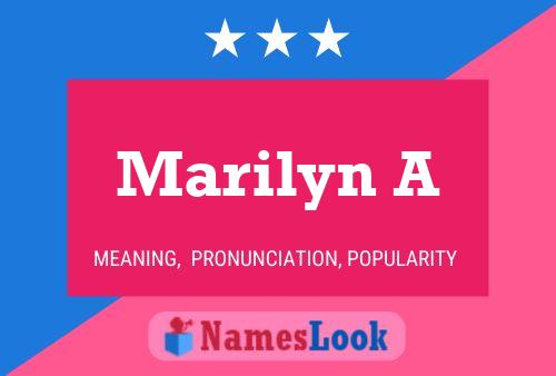 Постер имени Marilyn A